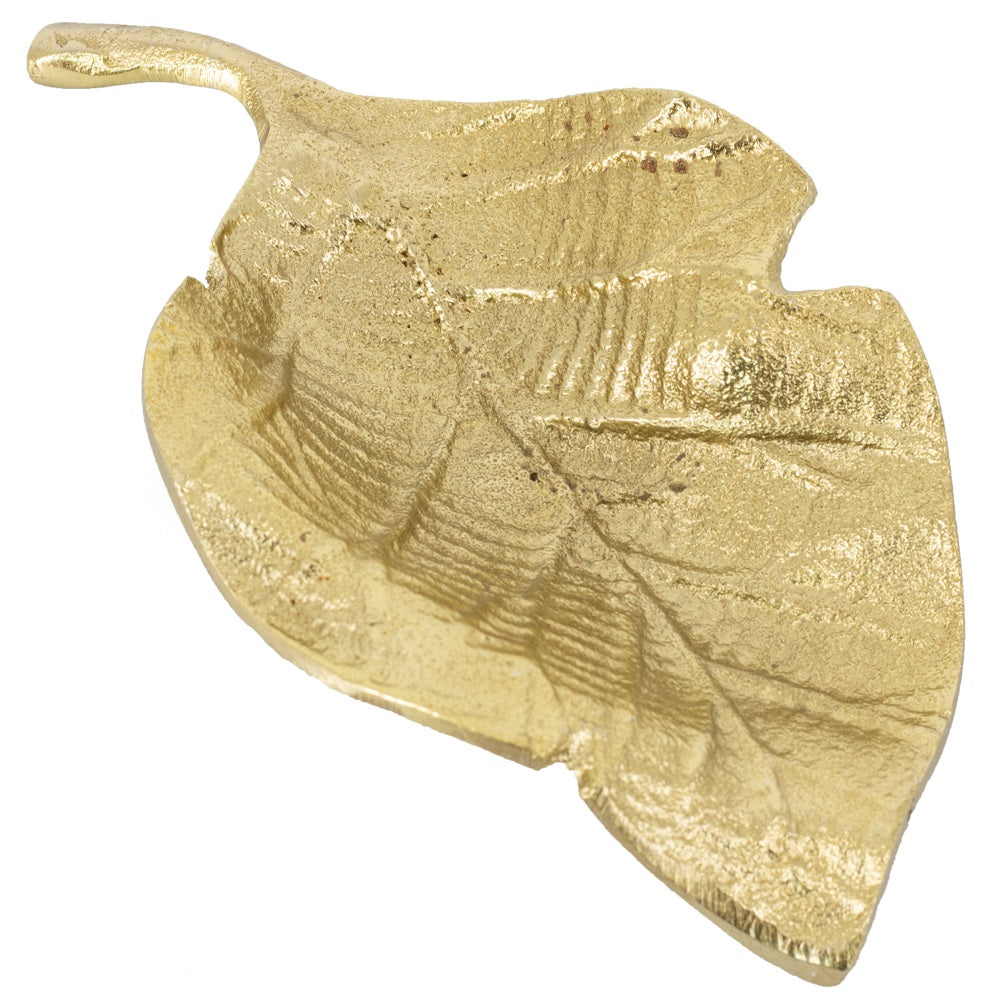 Goldene Schale in Blattform